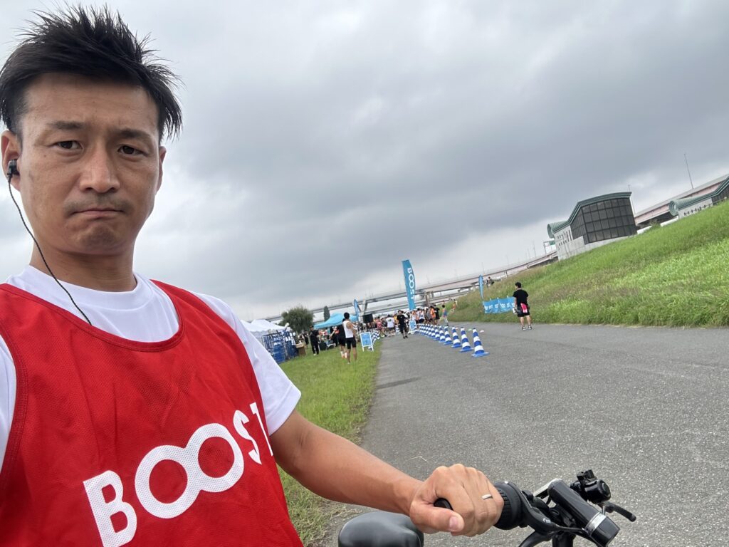 マラソン大会の先導をさせていただきました
