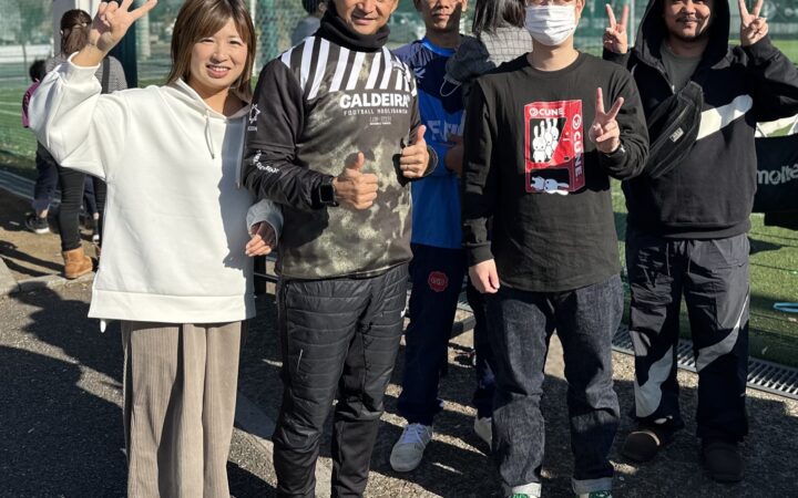 一緒にボール枠蹴った仲間が今度は親となり再会！