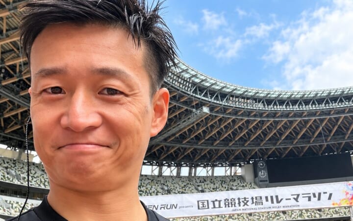 【MCレポート】国立競技場リレーマラソンで受付エリアのMCを担当しました